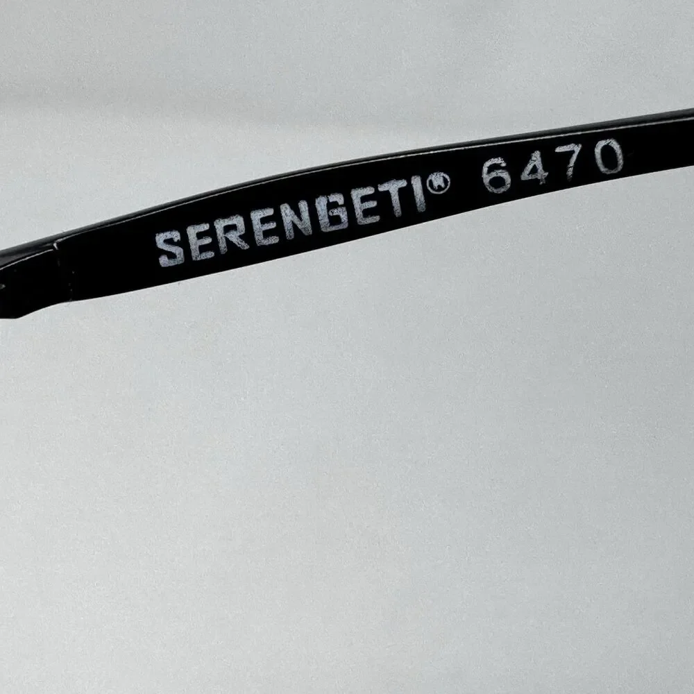 Serengeti 6470 Tradewind Black Drivers Sunglasses Brown Lenses 47-18-145 Vintage